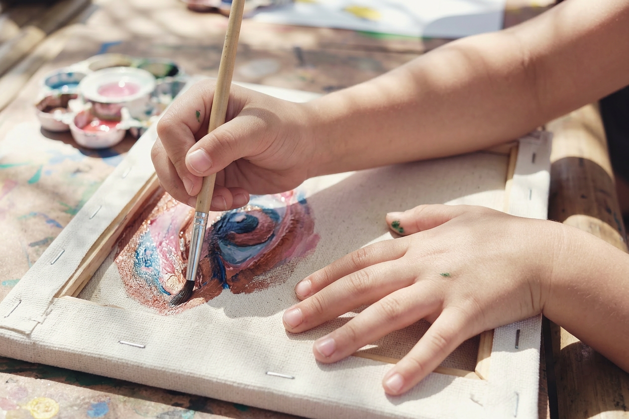 Youth artwork created during an Open Canvas Project session