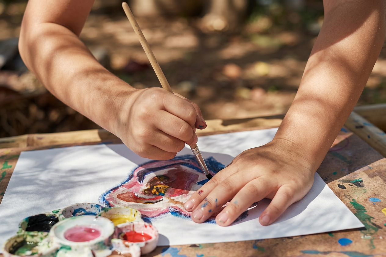 Expressive artwork from an Open Canvas Project session
